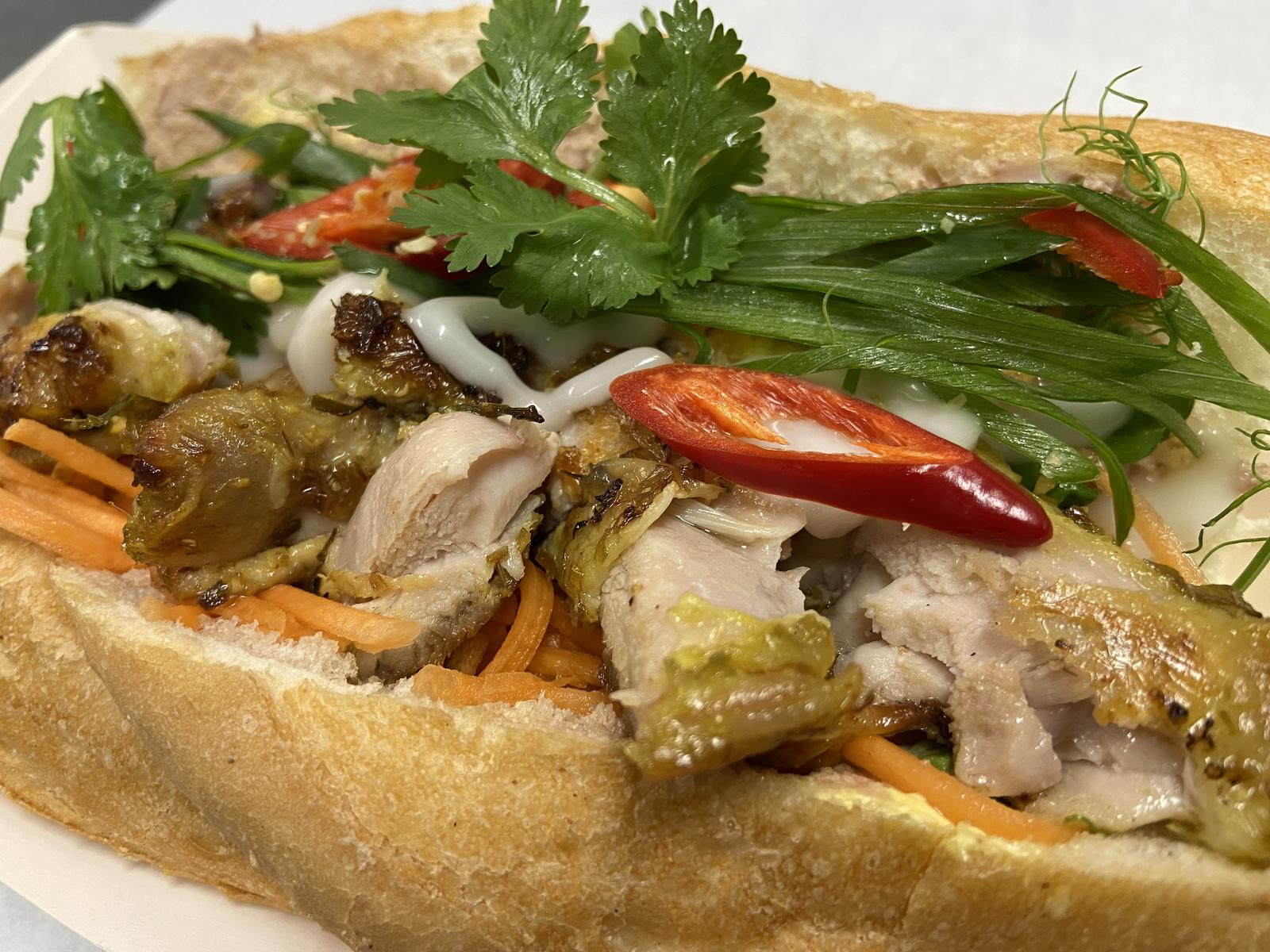 Grilled chicken Banh Mi