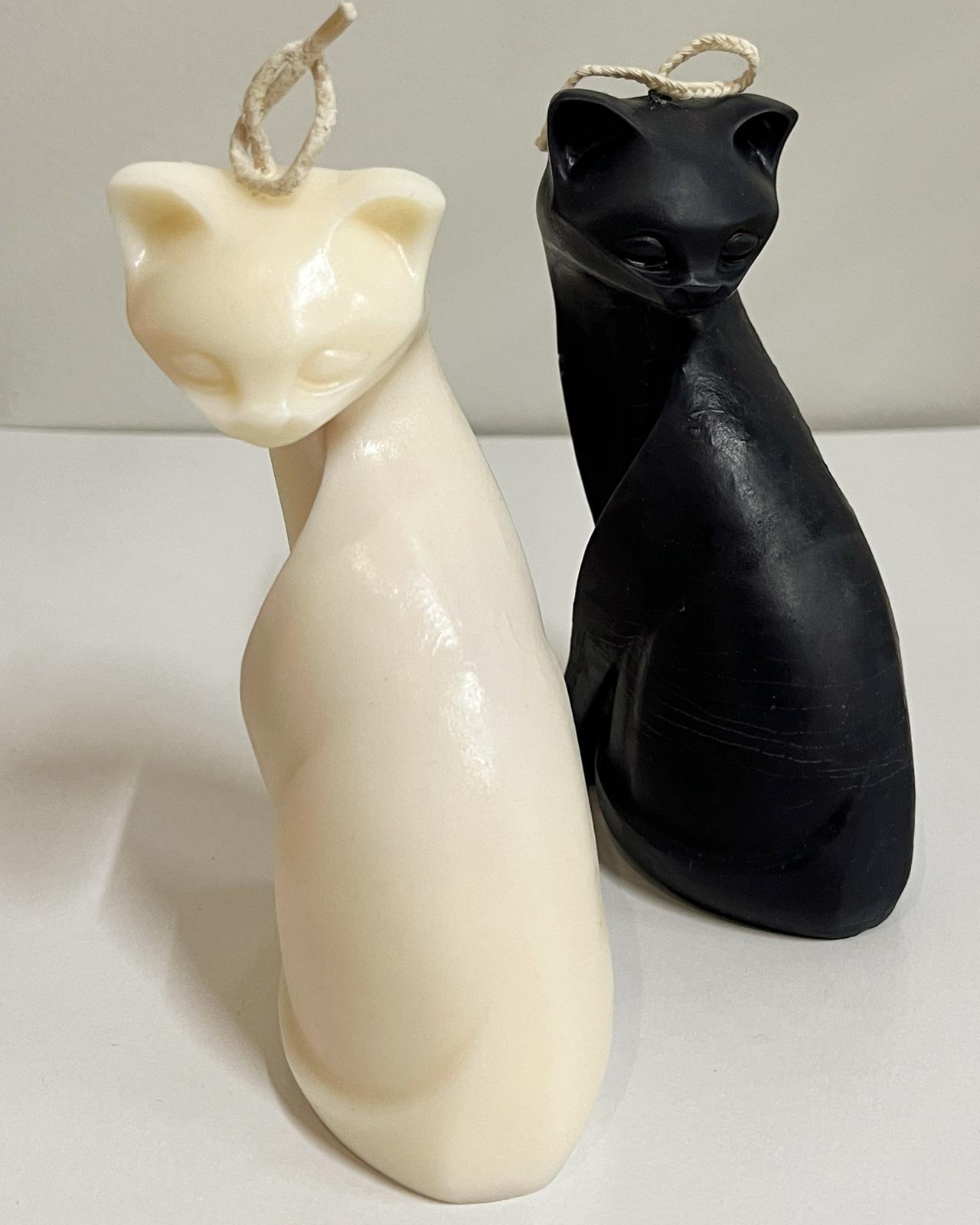 Cats pillar candles