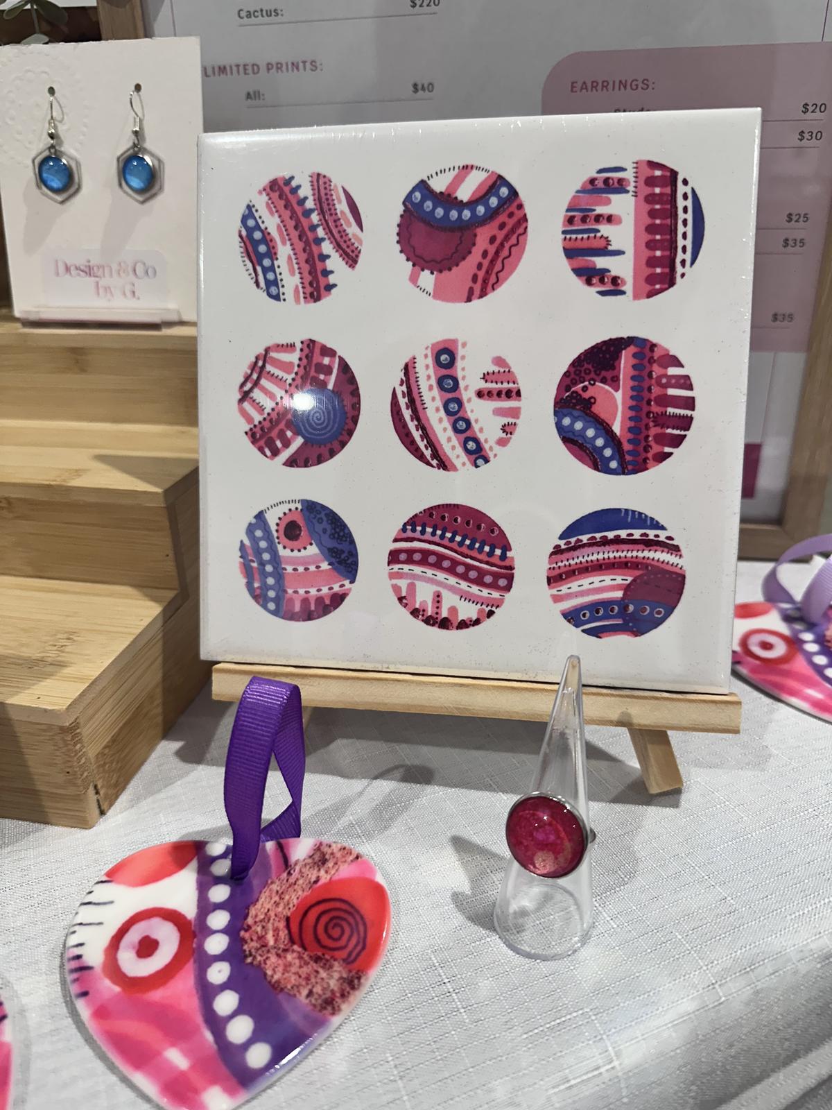 watercolours and ceramics