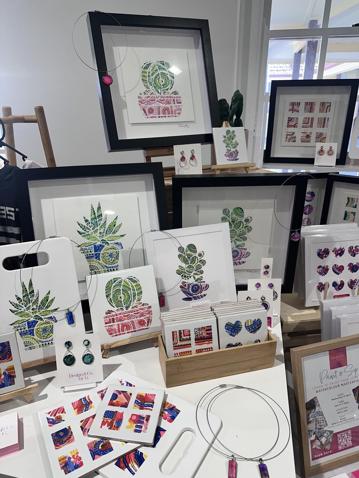 watercolour cactus series