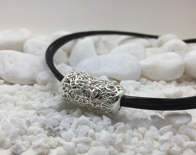 Silver pendant from Precious Metal Clay