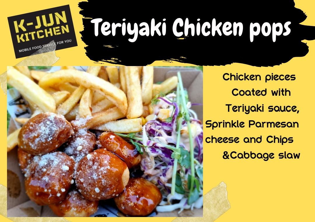 Teriyaki chicken pops