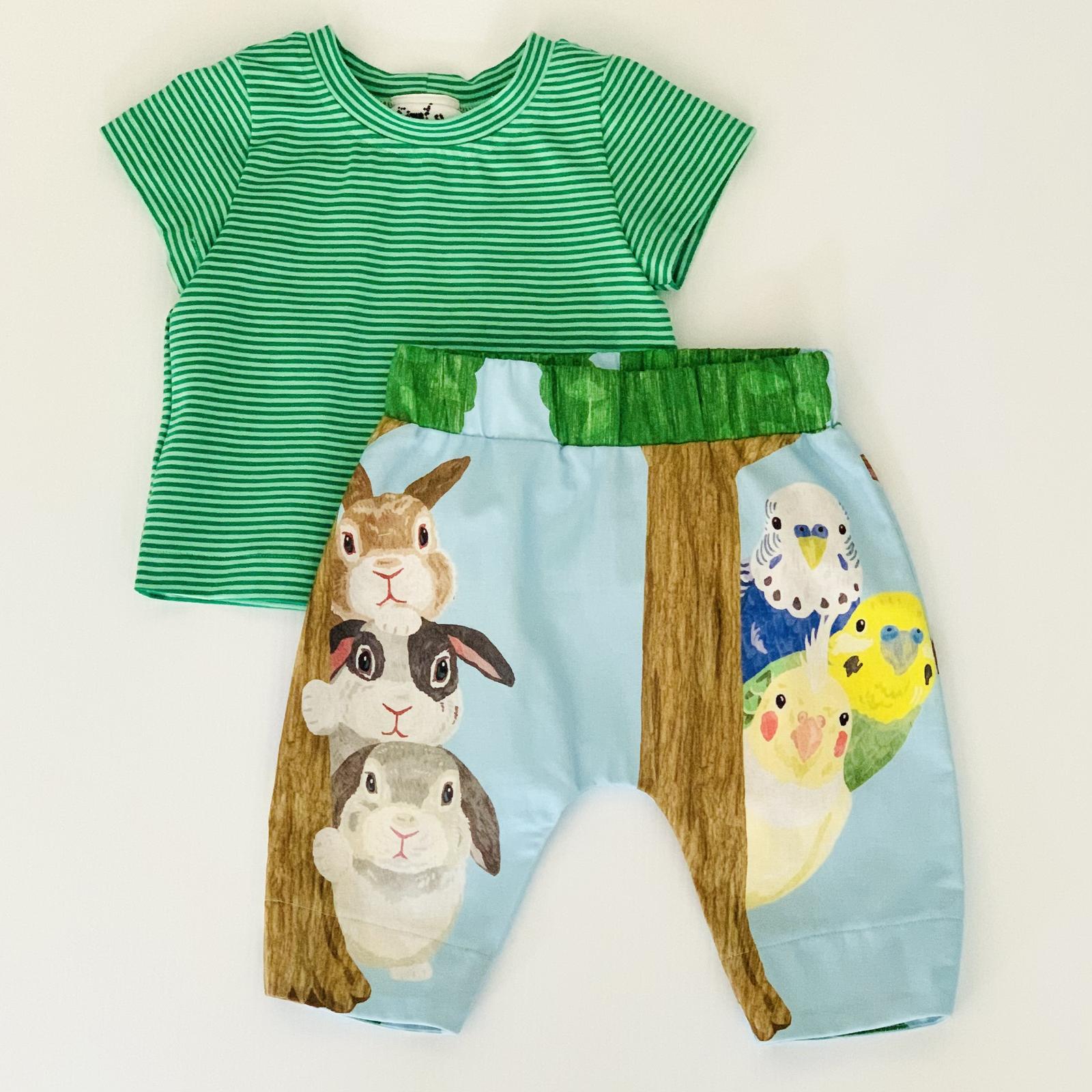 Pixel Cat Co - Stripe Tee & Animal Pant 