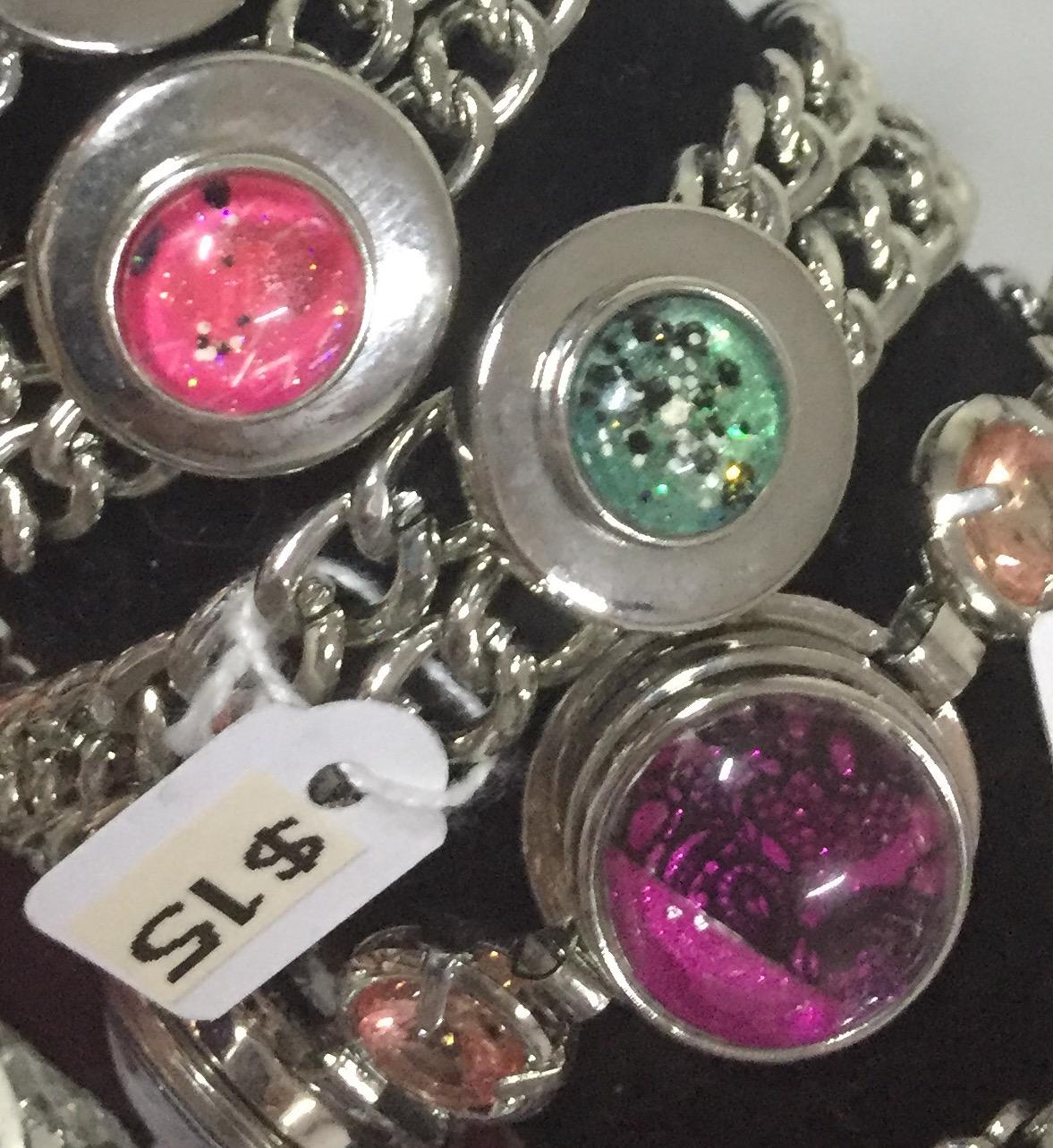 Bangles including inserts