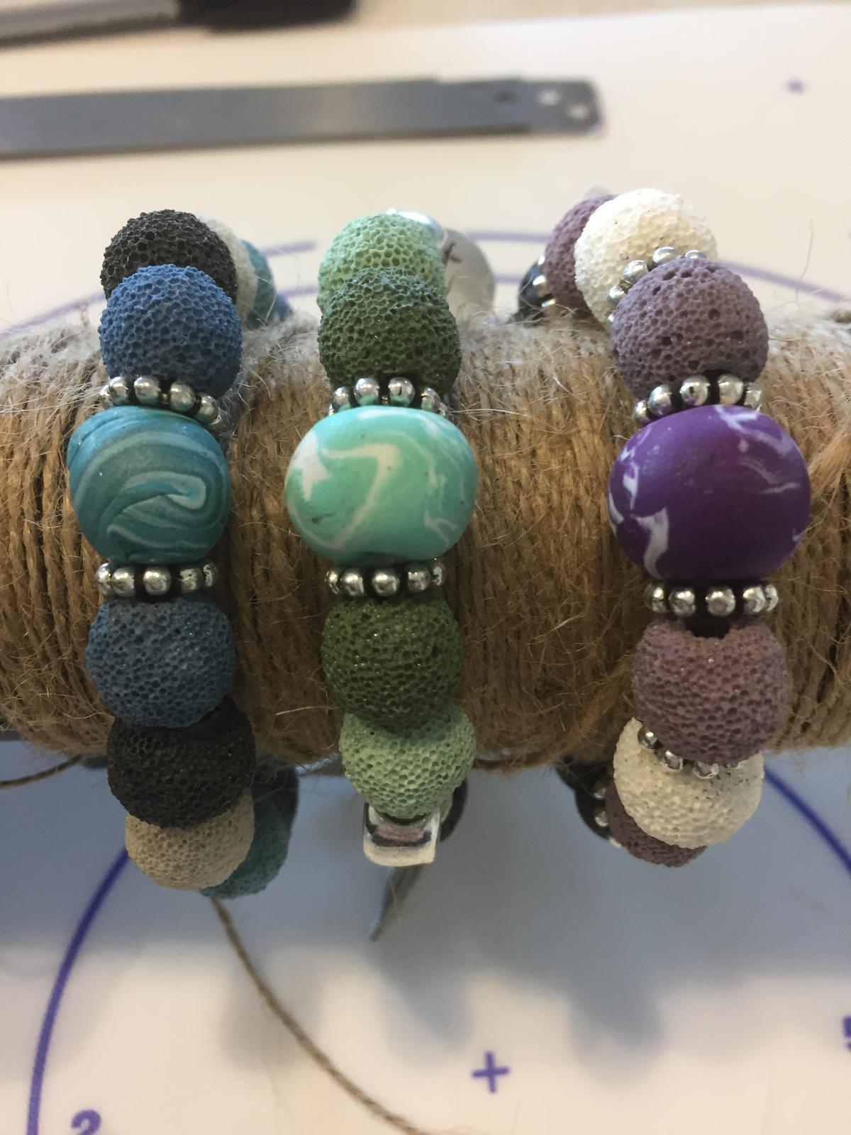 Lava rock handmade bracelet