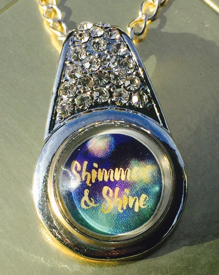 Shimmer & Shine insert made from a business card