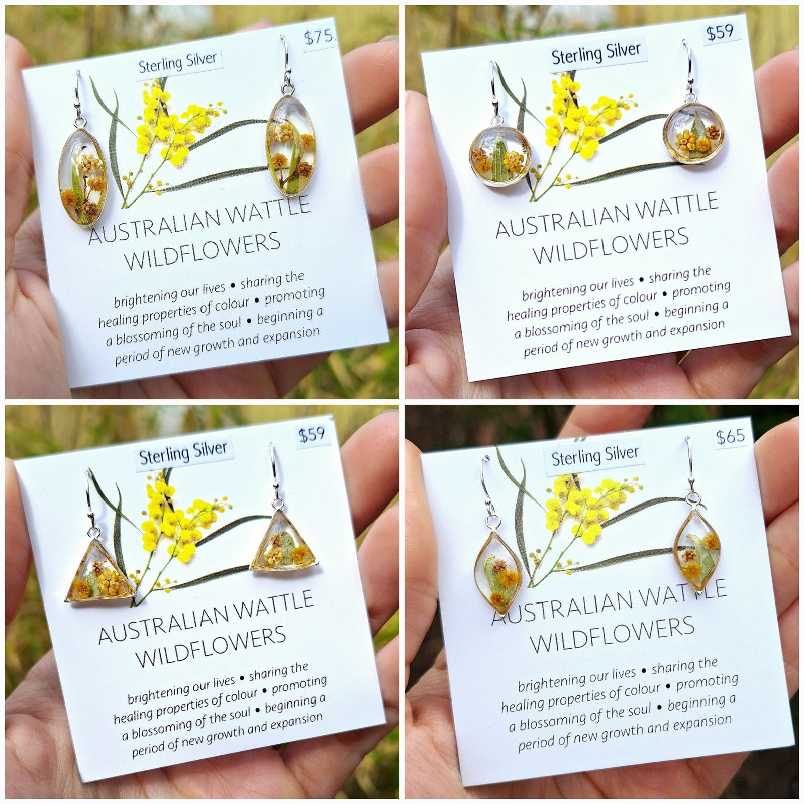 Wattle Wildflower Silver Collection