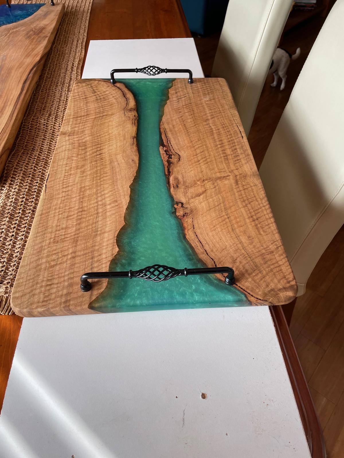 Wood and Resin Charcuterie