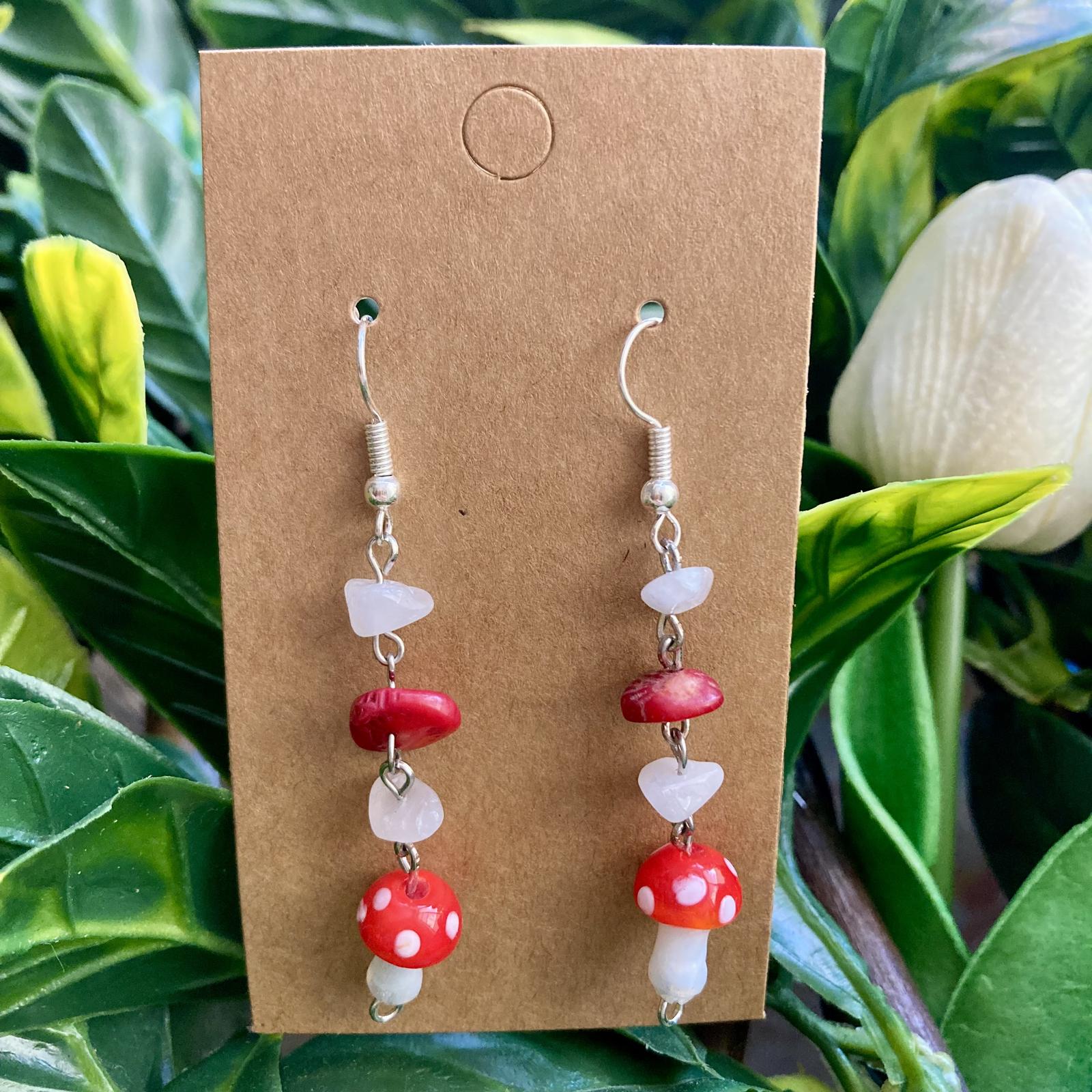 Mushroom earrings 
