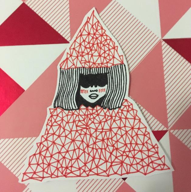 Mountain girl sticker