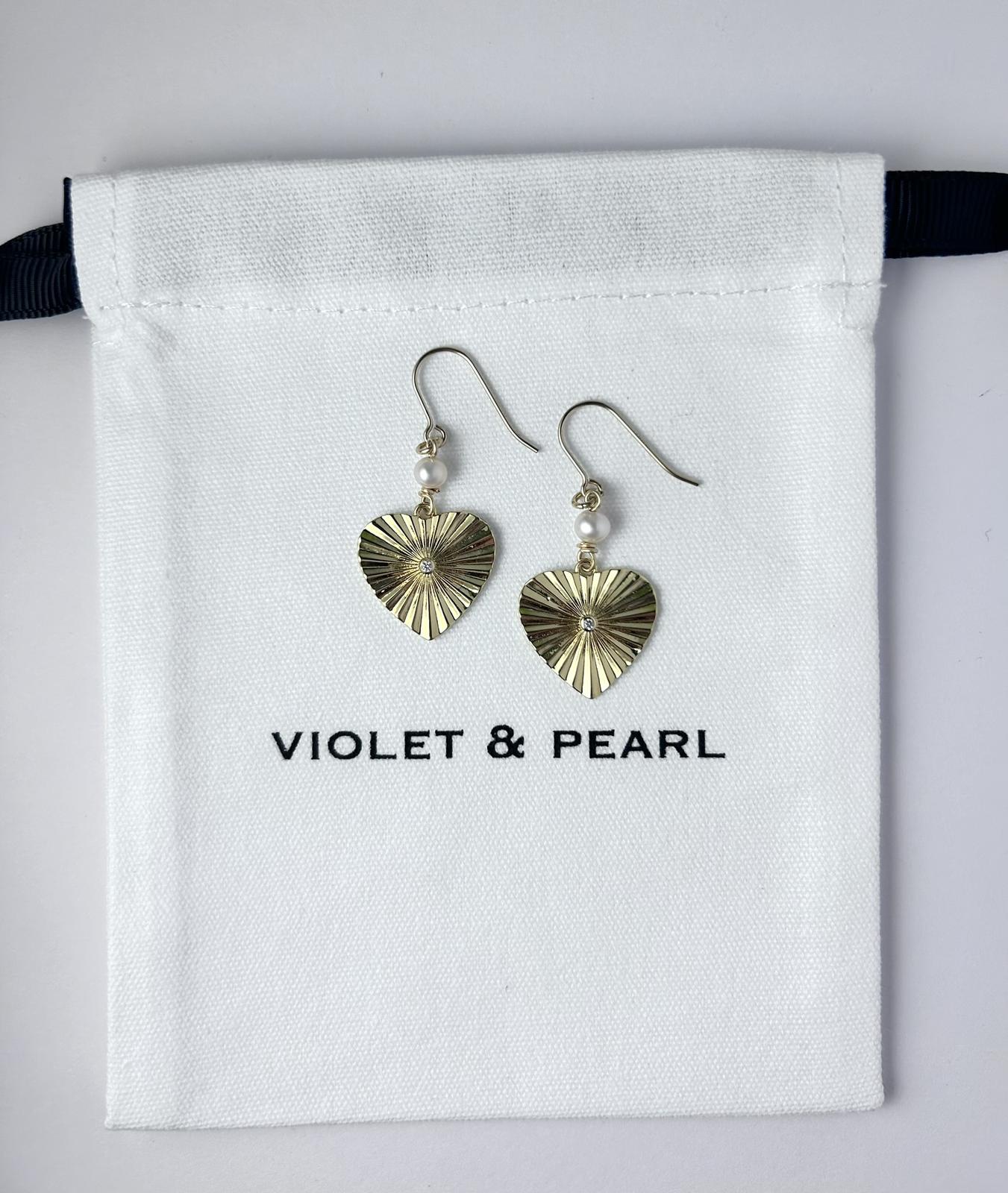 VIOLET & PEARL earrings 