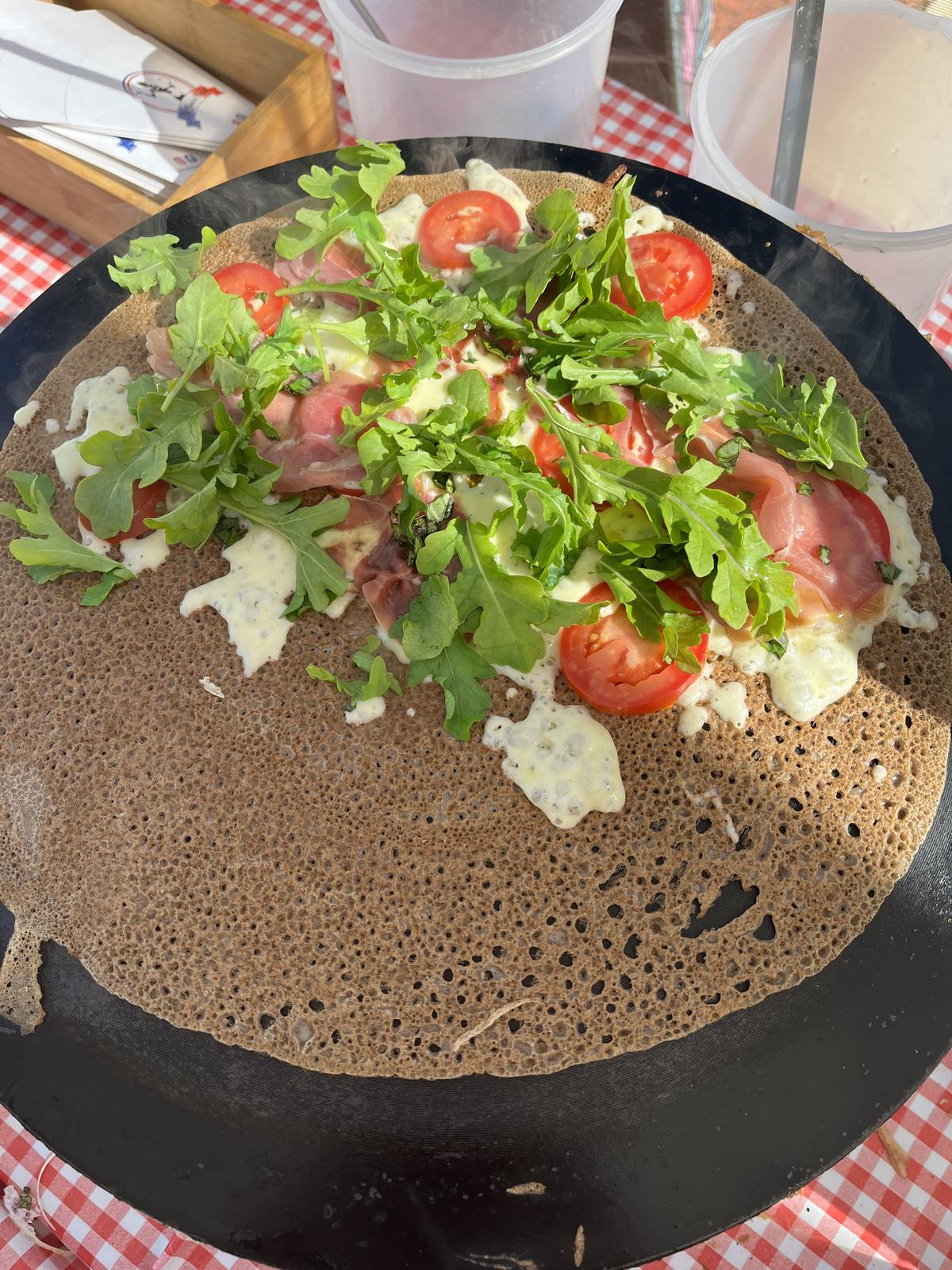 French buckwheat galette
