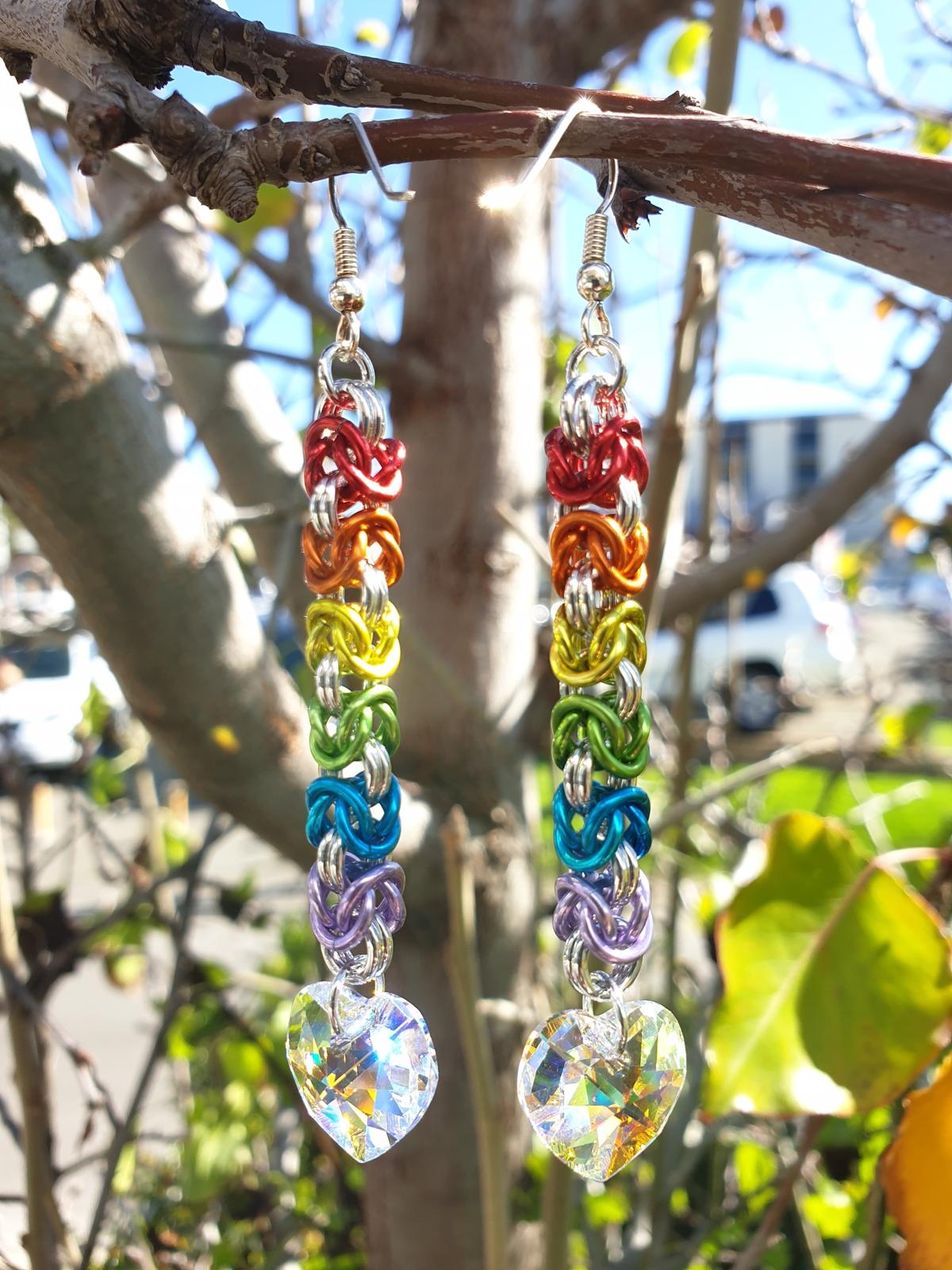 Rainbow earrings