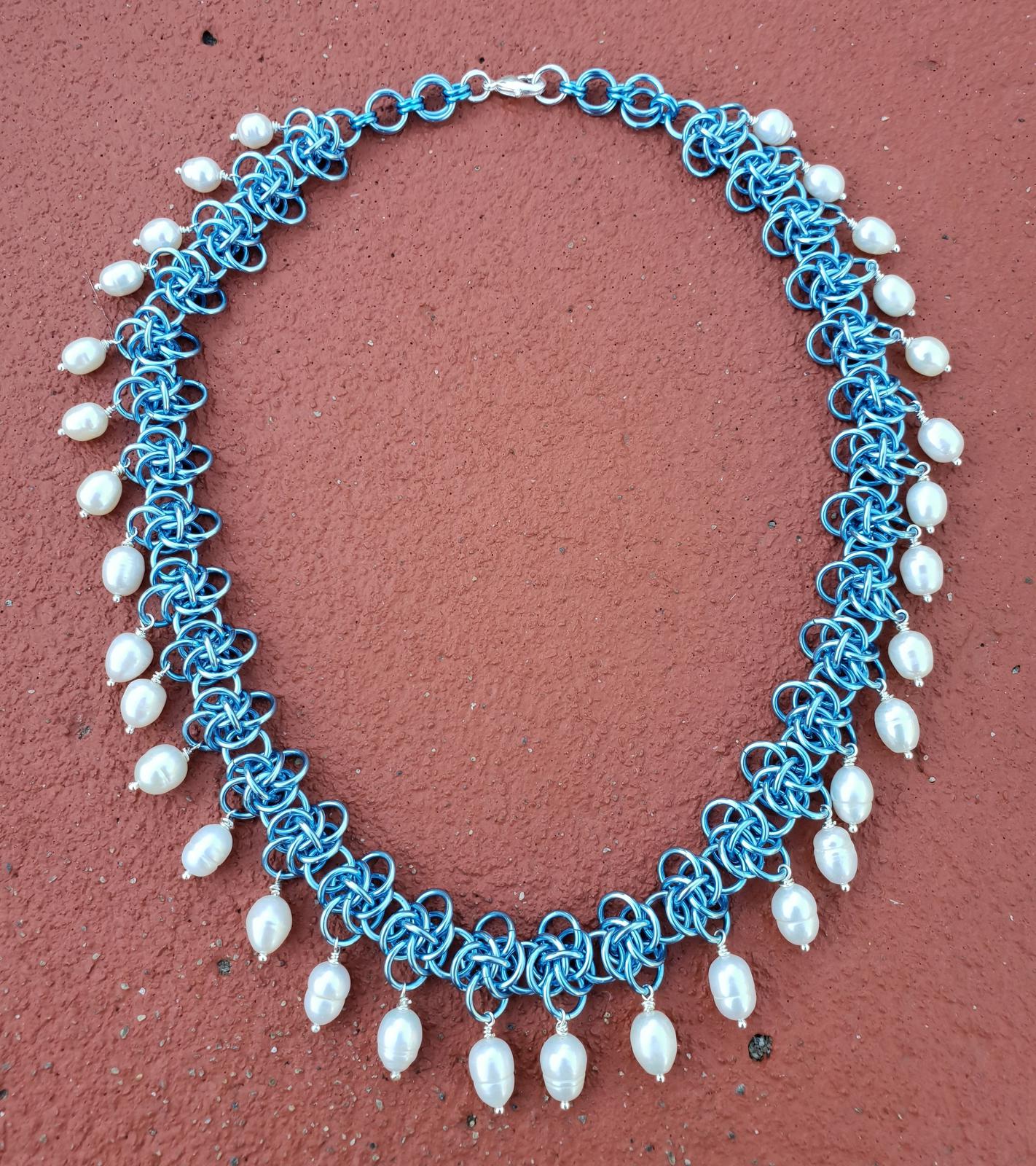 Blue necklace
