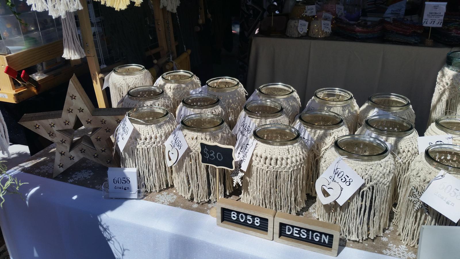 Macramée jars by Toni