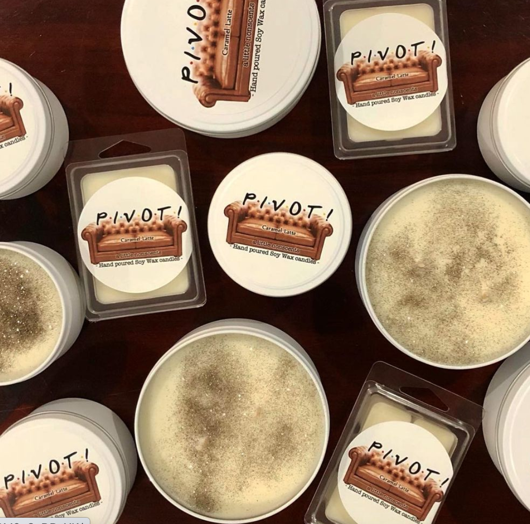 PIVOT! Friends Inspired Caramel Latte Candle