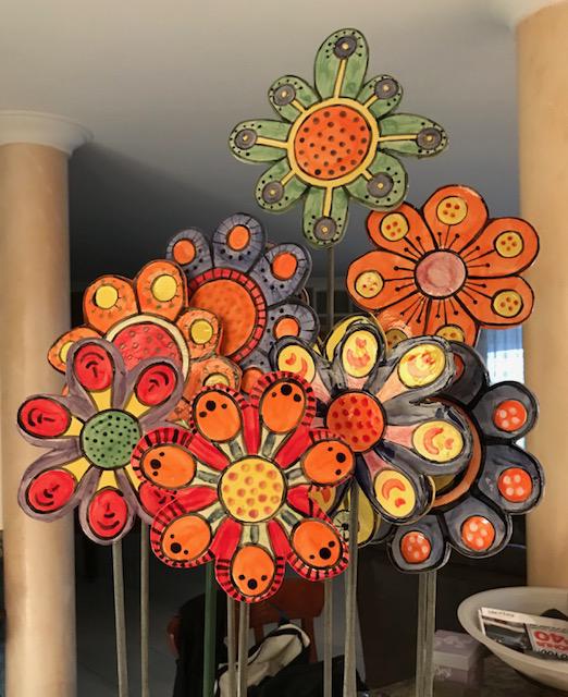 Ceramic Flowers - Instant Garden!