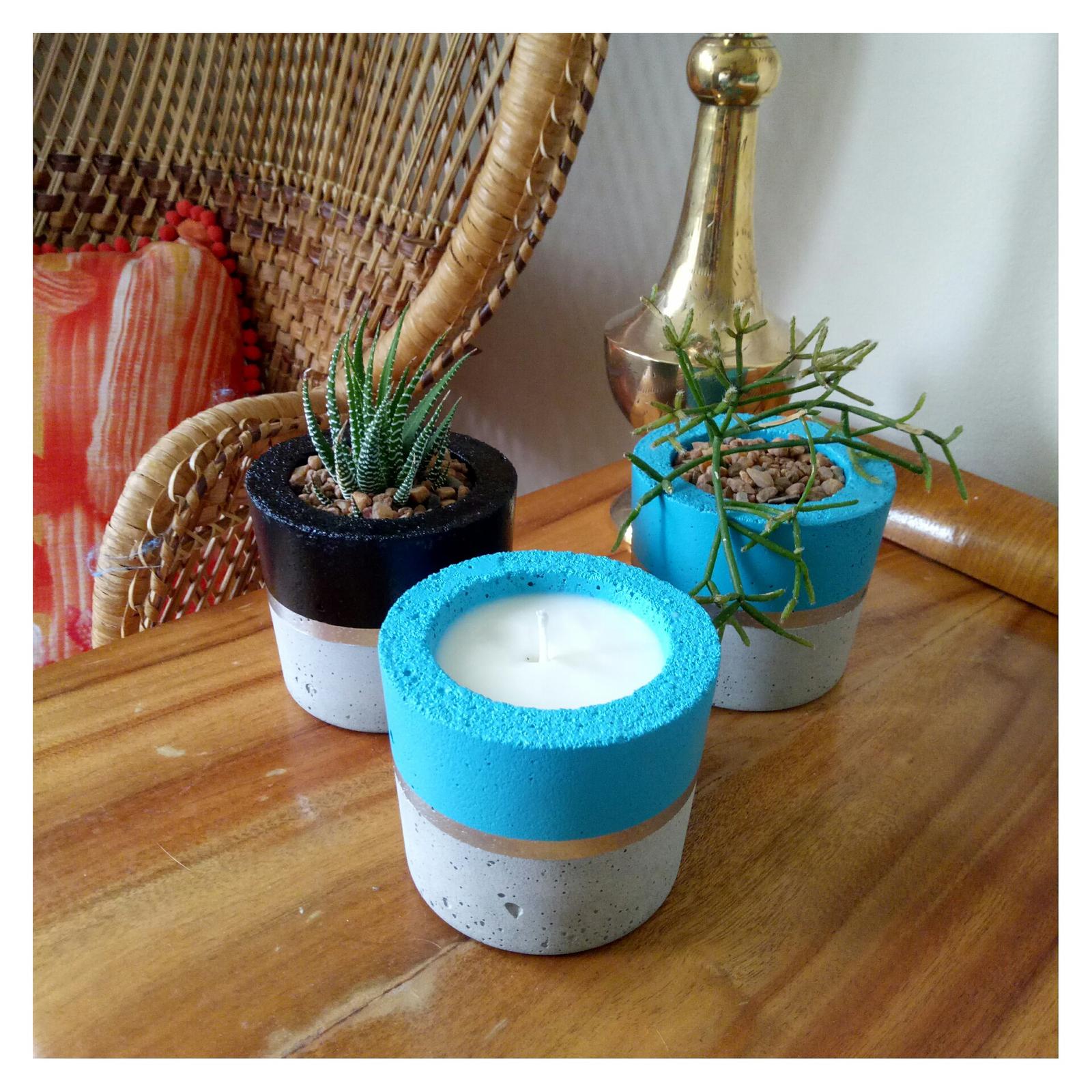 Metallic stripe planters