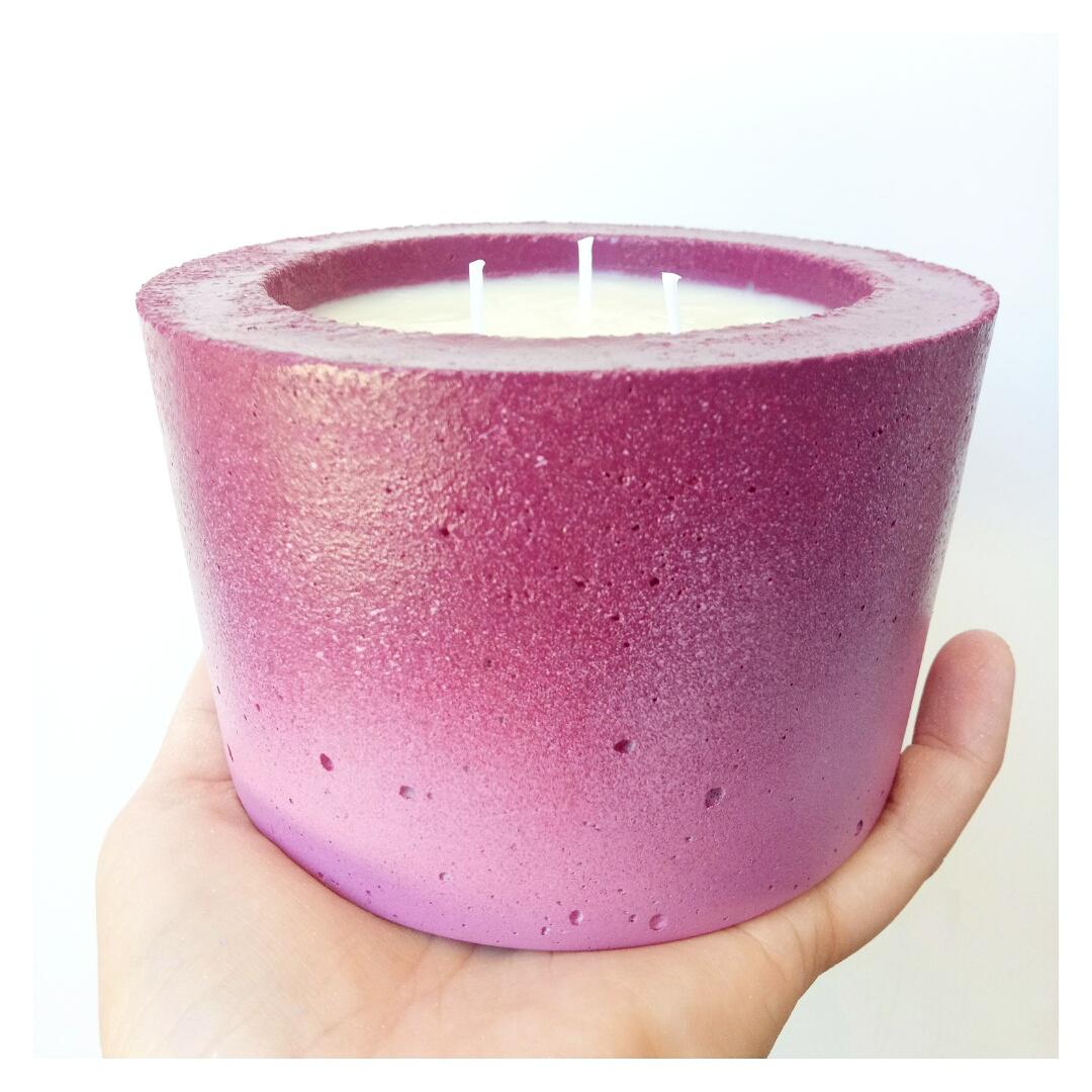 Troll hair design and soy candle