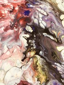 Acrylic fluid art by Ines