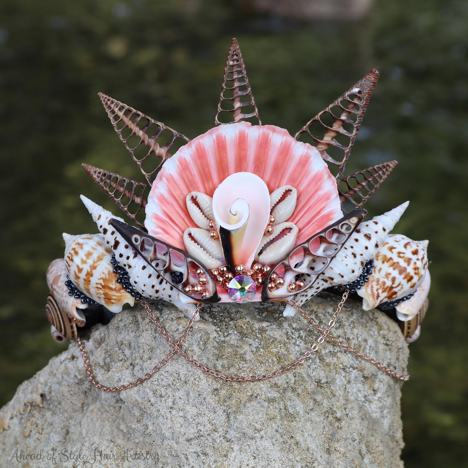 Rose Gold Mermaid Crown