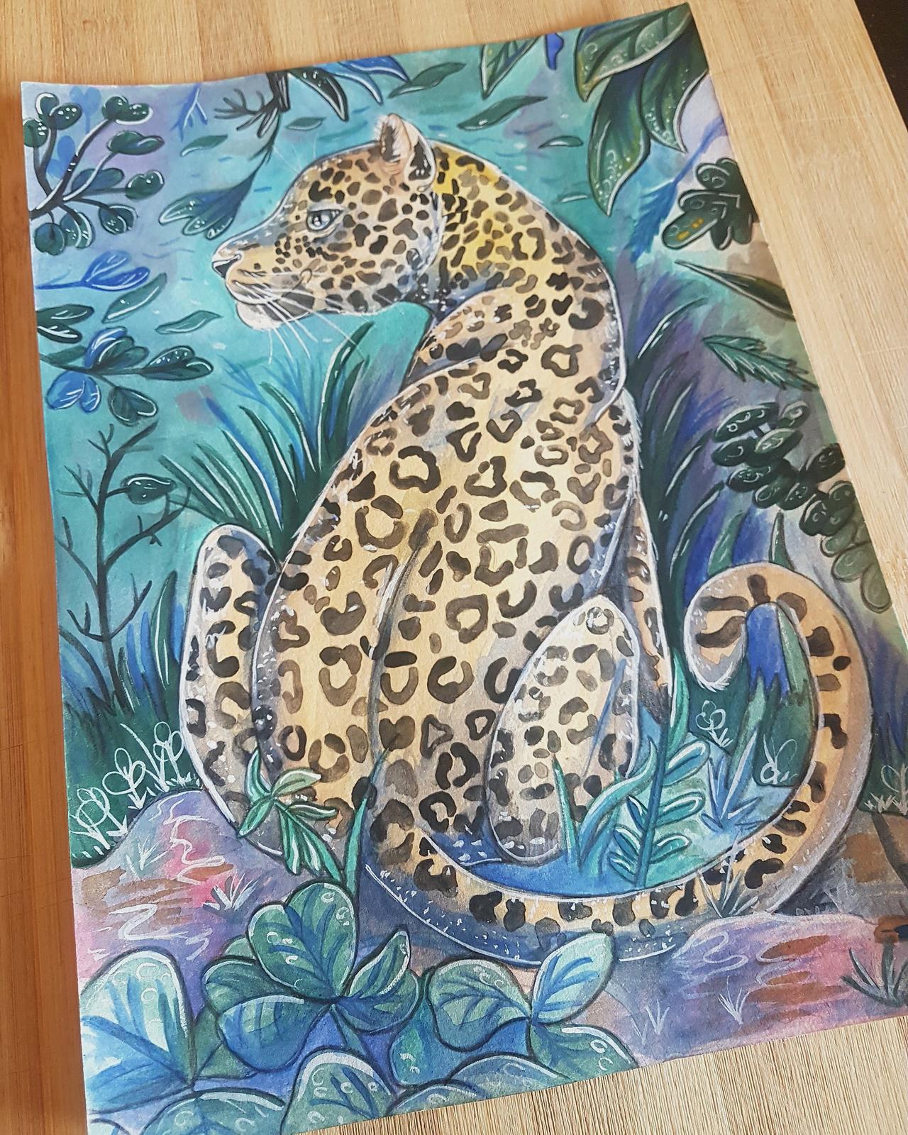 Watercolour - Leopard