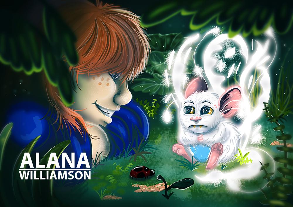 Digital Illustration - Gail and the creature