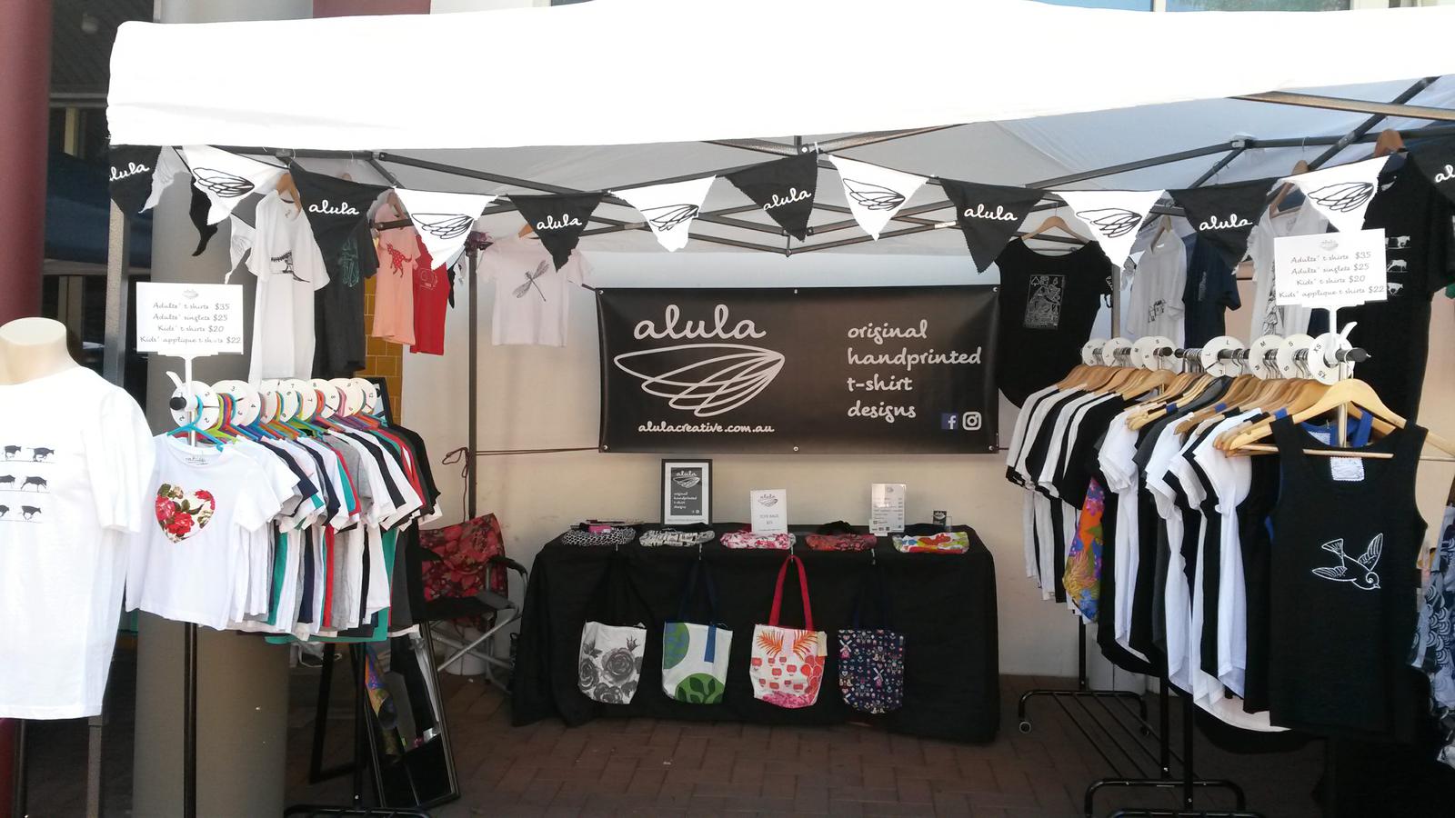 Alula Creative stall set up