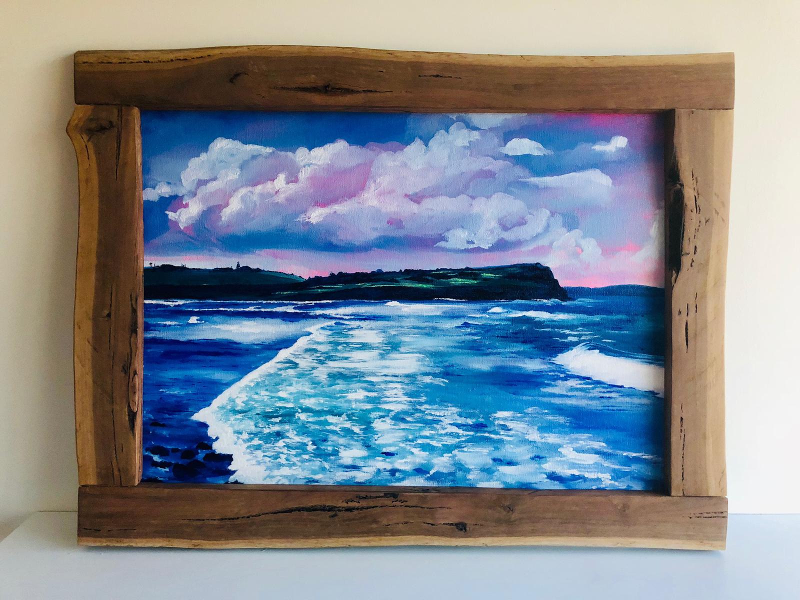 Lennox Head (Hand painted original oil on board, private commission)