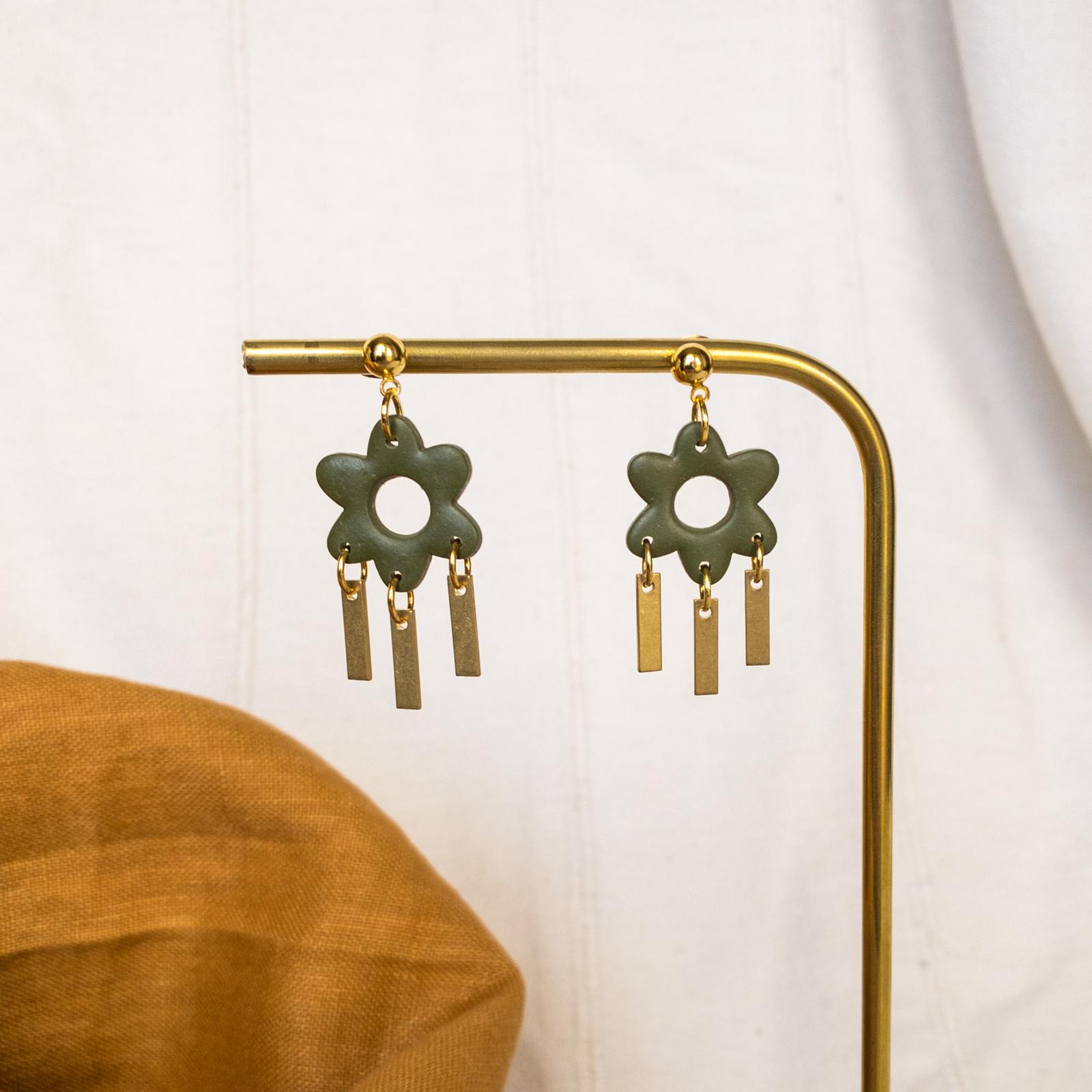 Polymer clay earrings