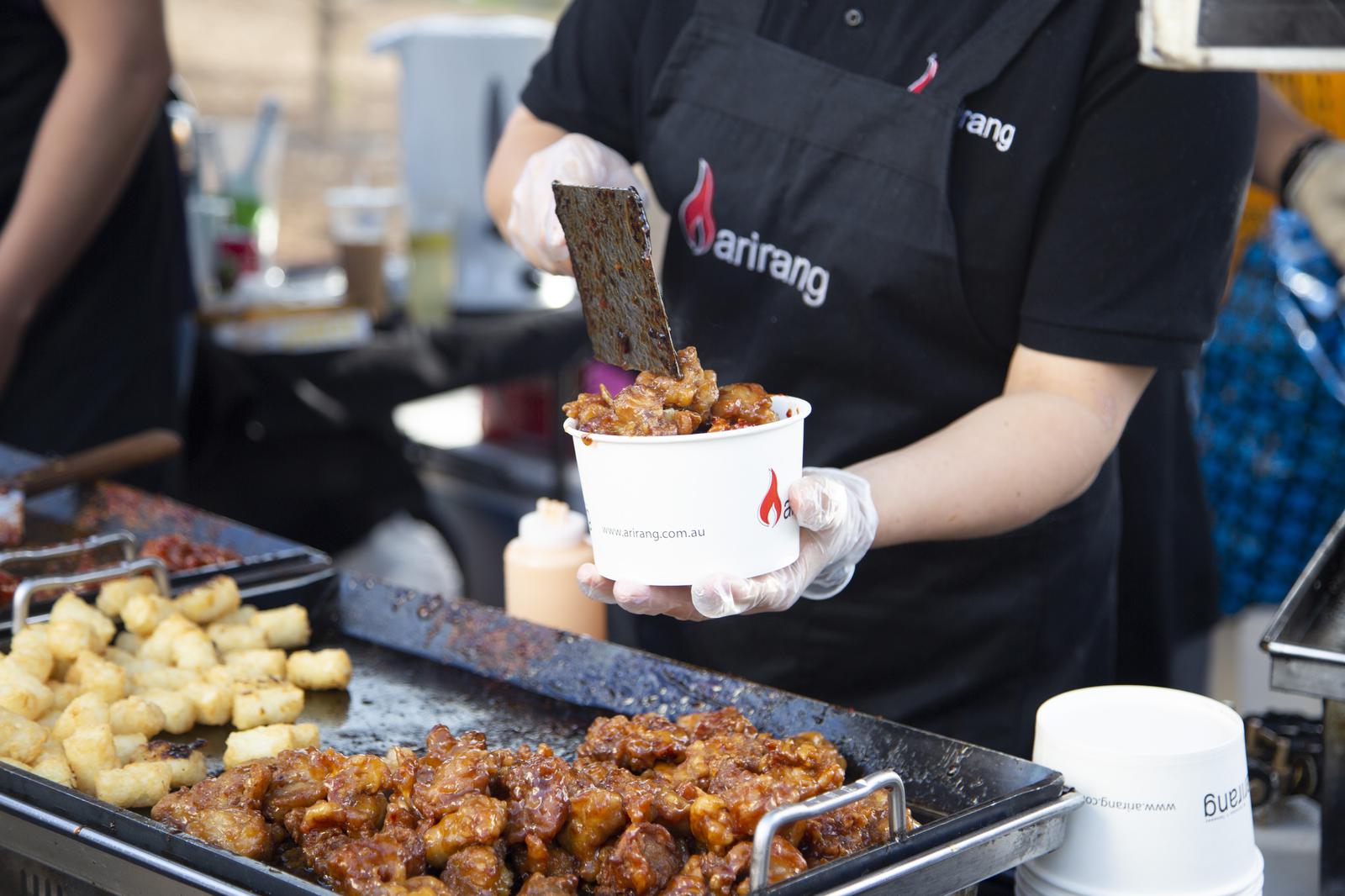 Arrange street food