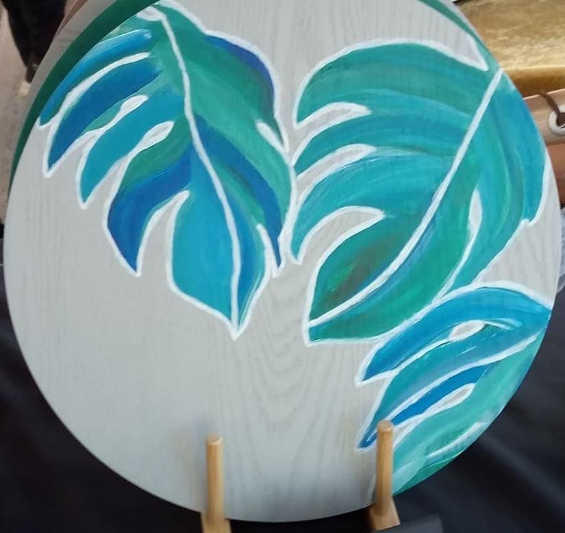 Hand painted decor