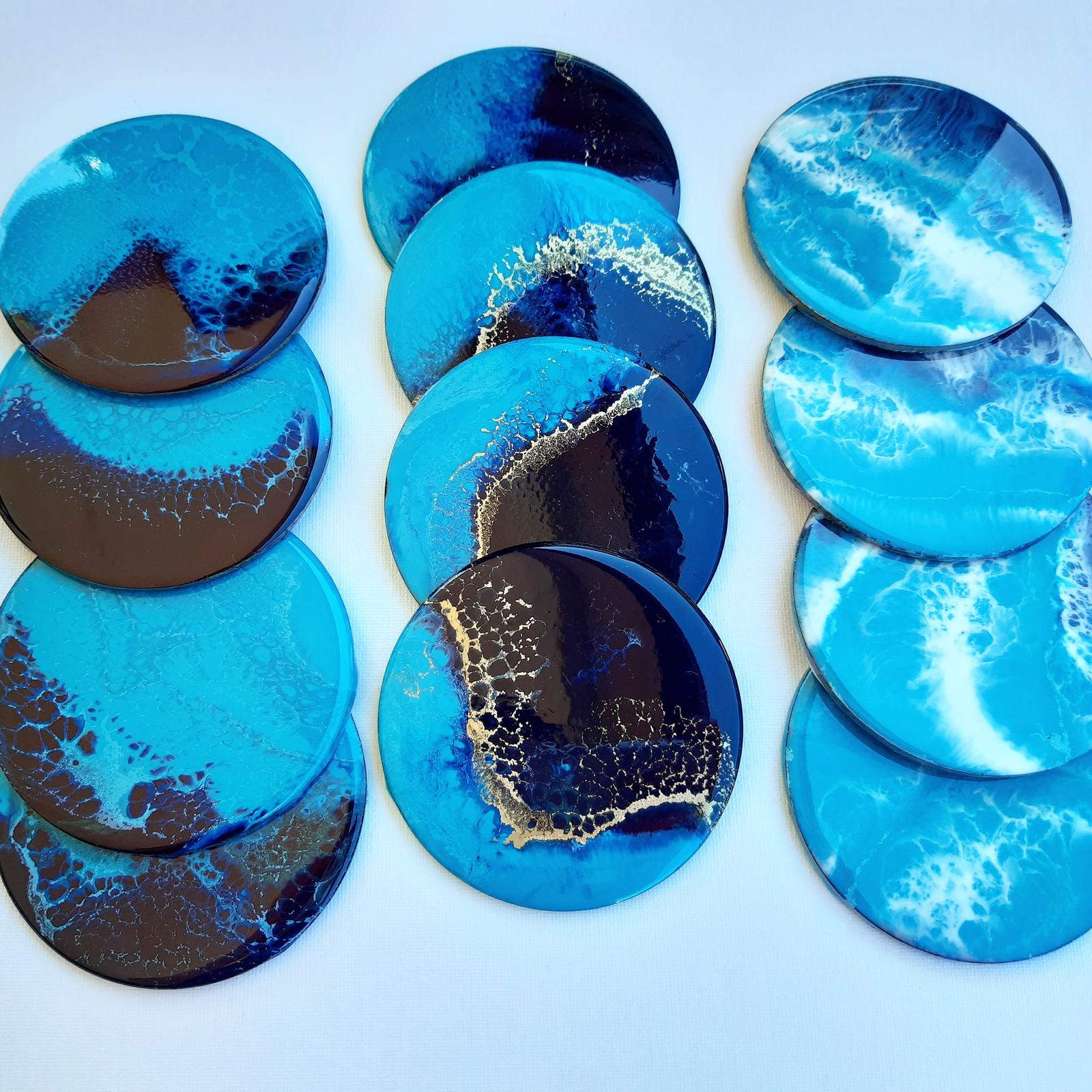 Resin coasters