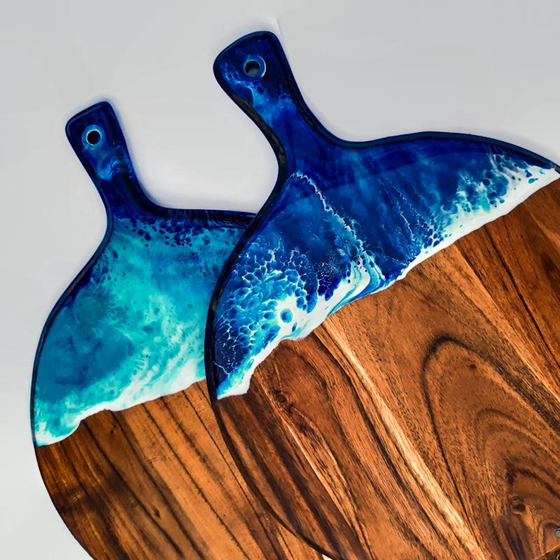 Ocean Resin cheese boards