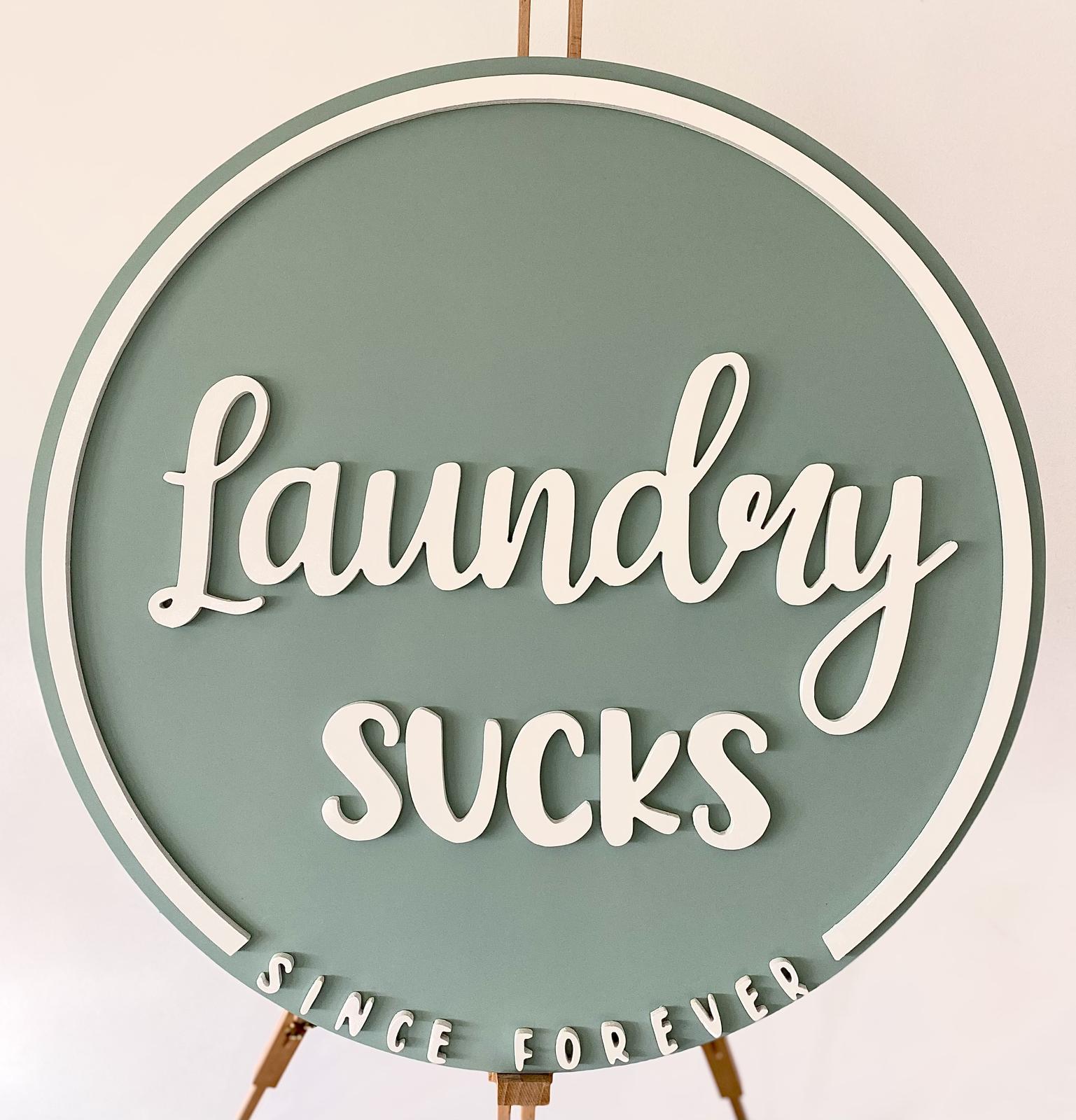 3D Laundry sign