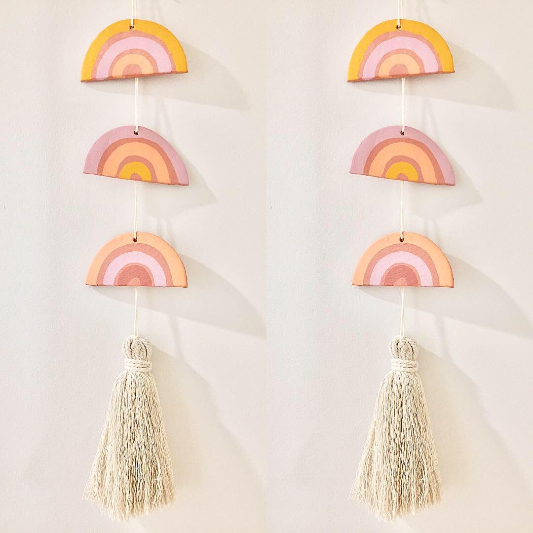 Red clay hangings