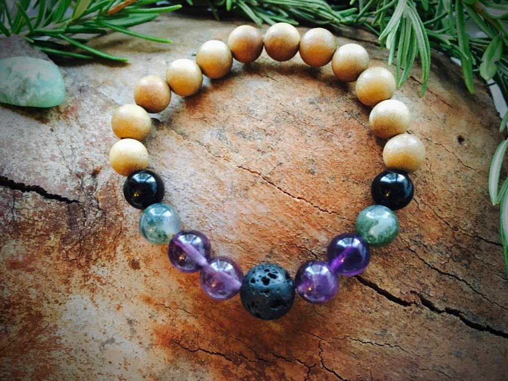 Crystal Essential Oil Bracelet