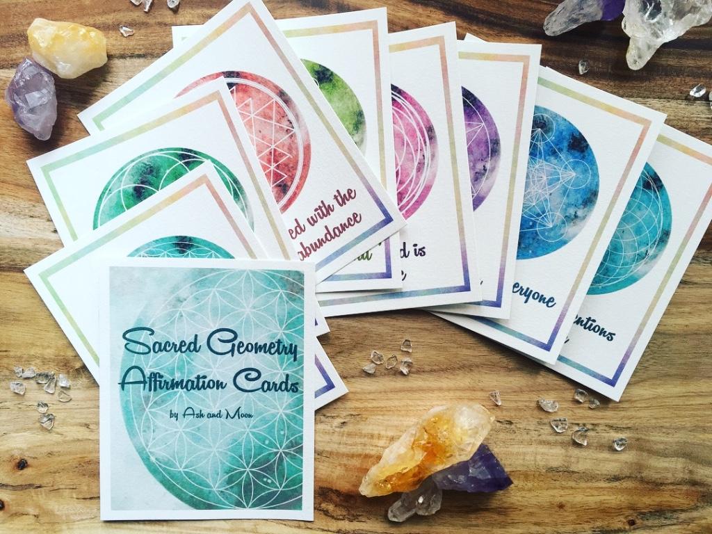Affirmation Cards - Sacred Geometry
