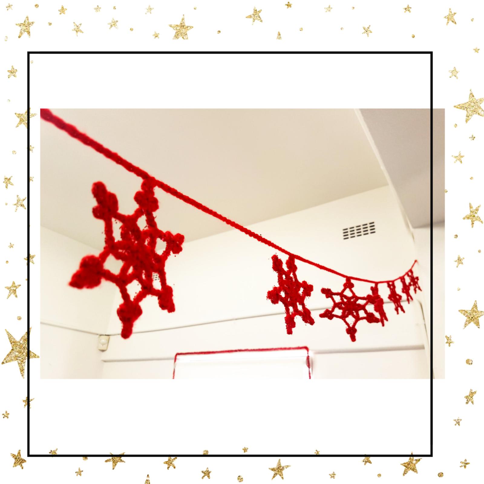 Crochet Snowflake Garland