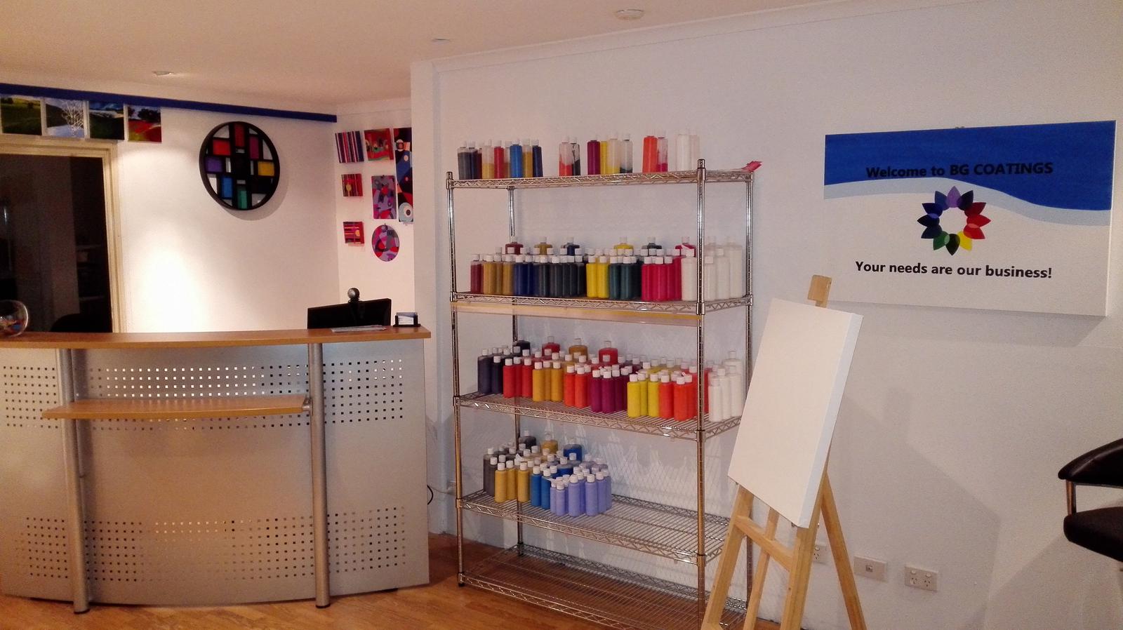 Showroom at BG Coatings