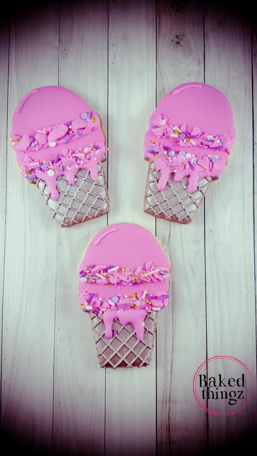 Ice cream cone cookies