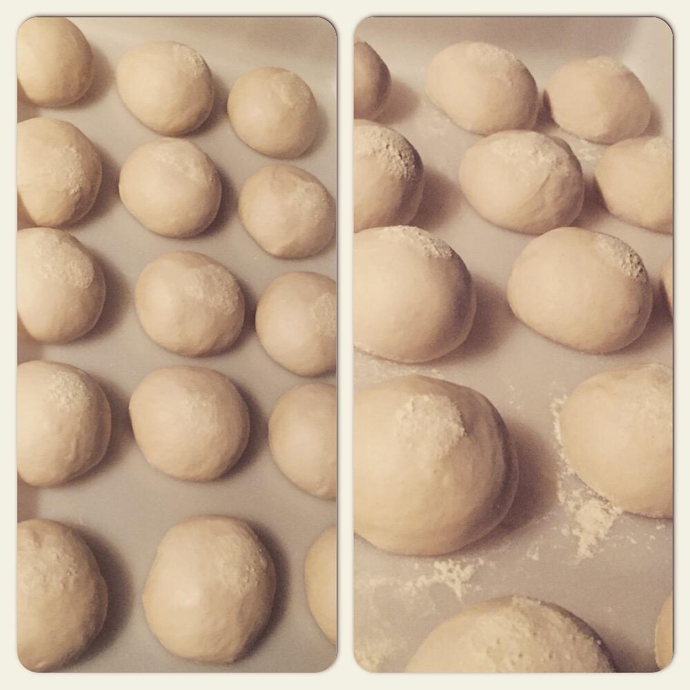homemade pizza dough balls