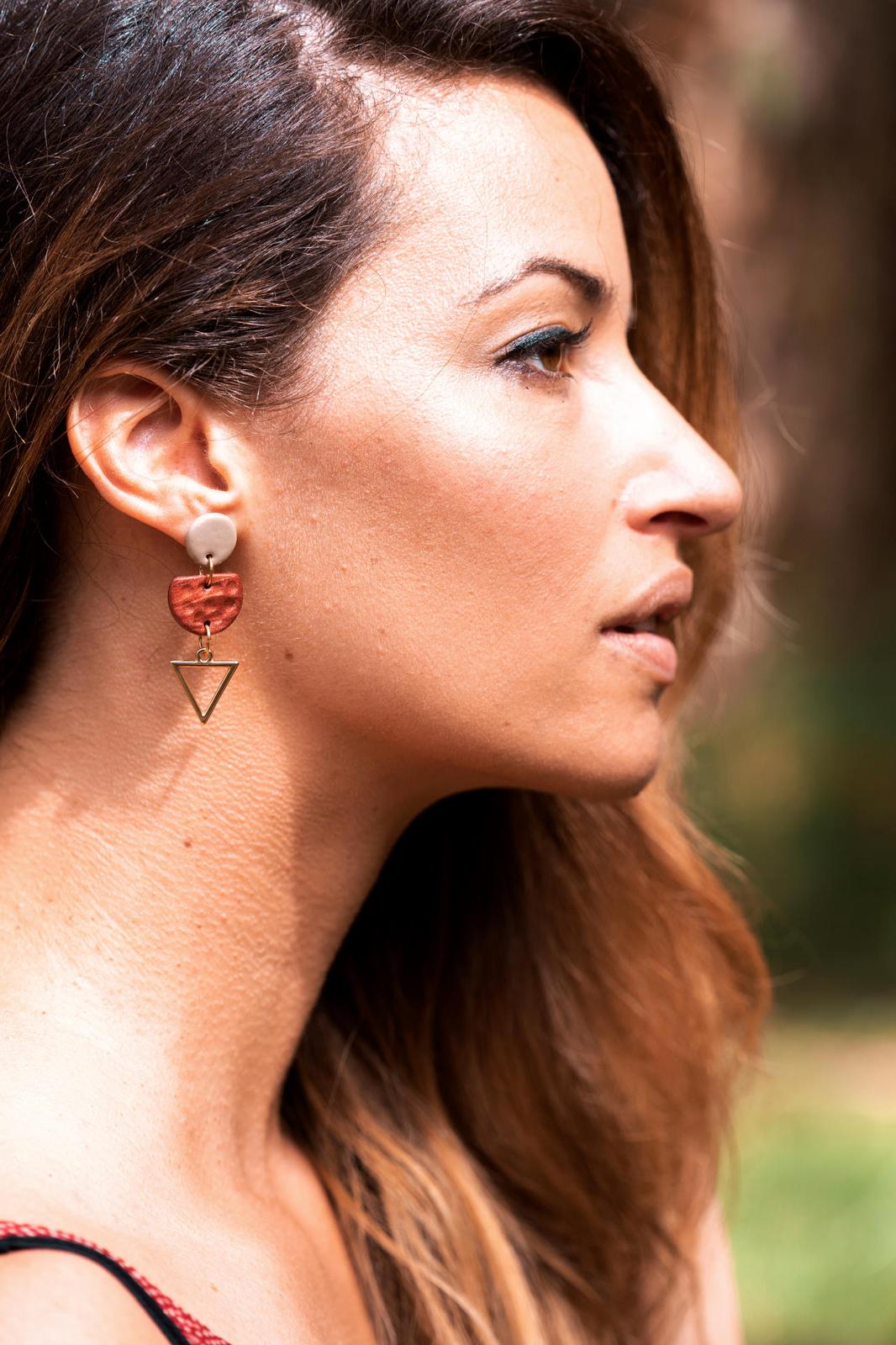 Terra Earrings Bronze