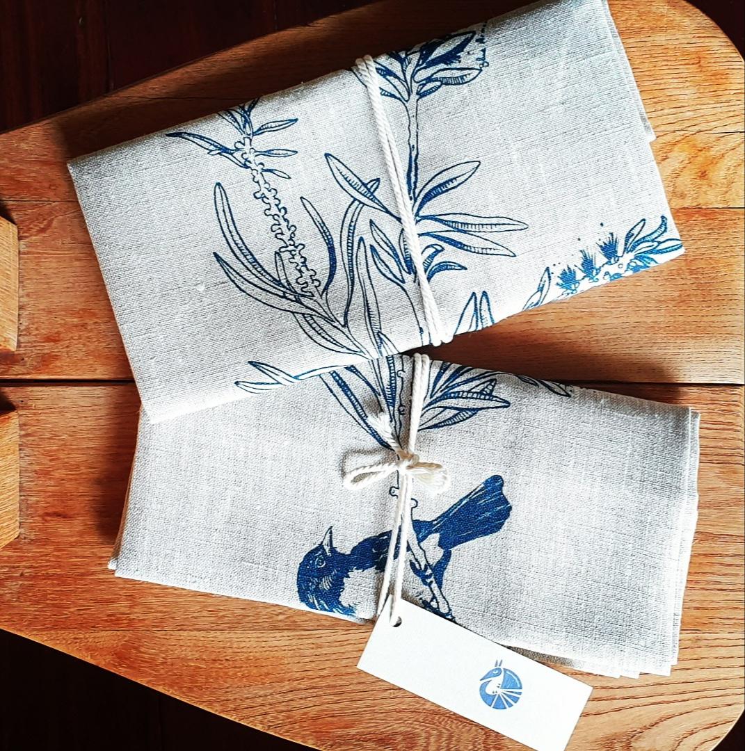 Linen tea towel