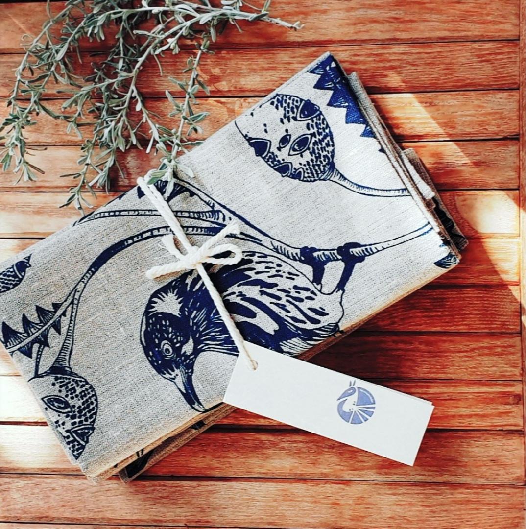 Linen tea towel