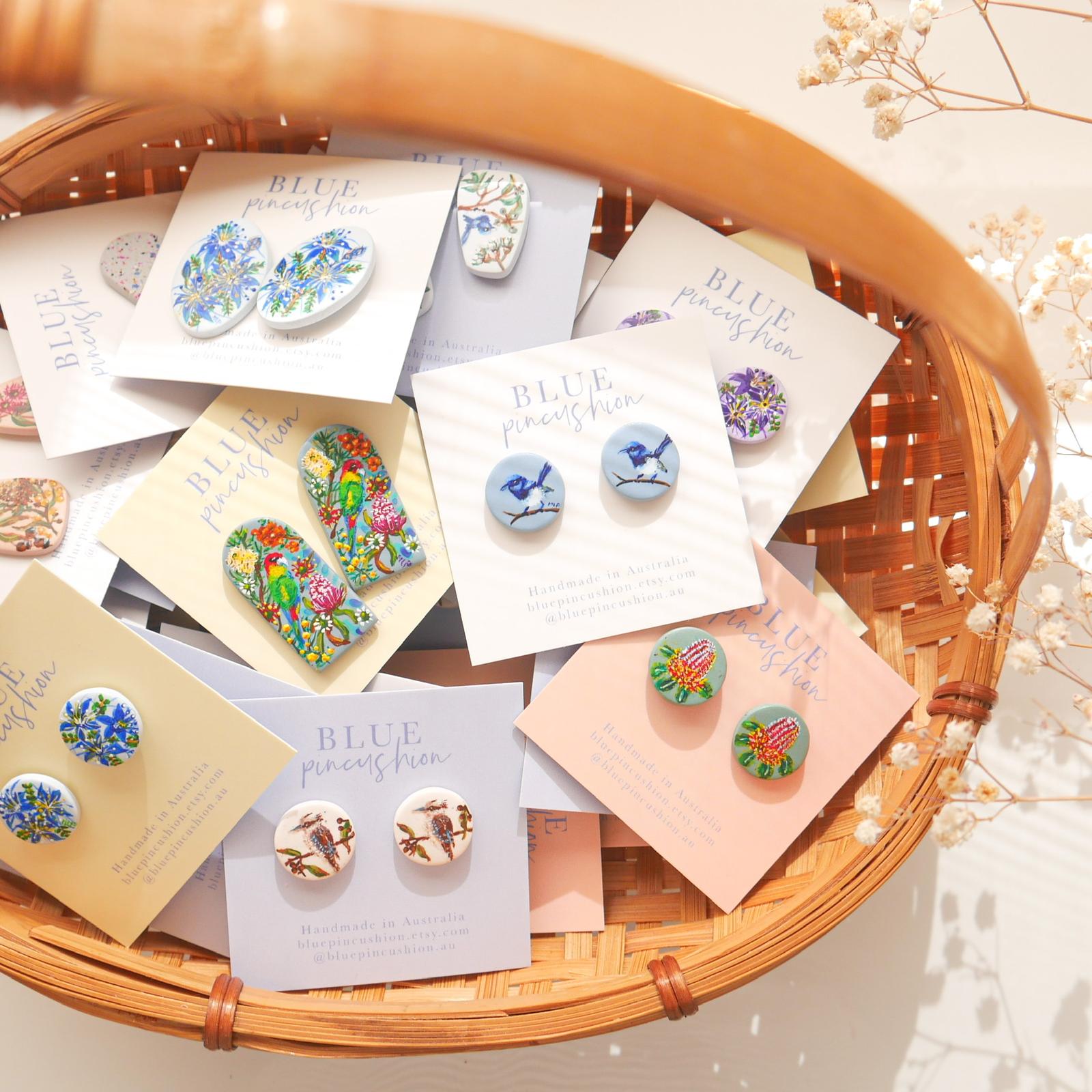 Hand painted earrings
