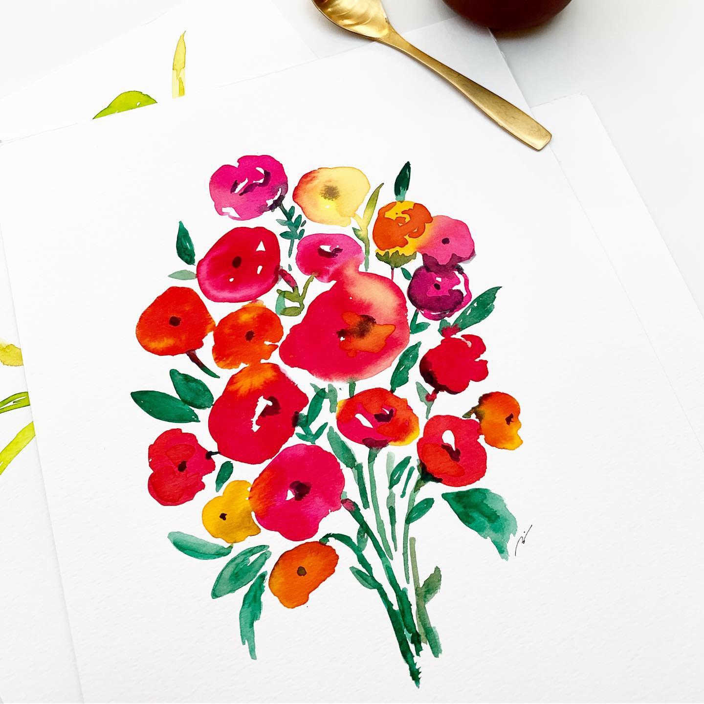 Red blossoms
