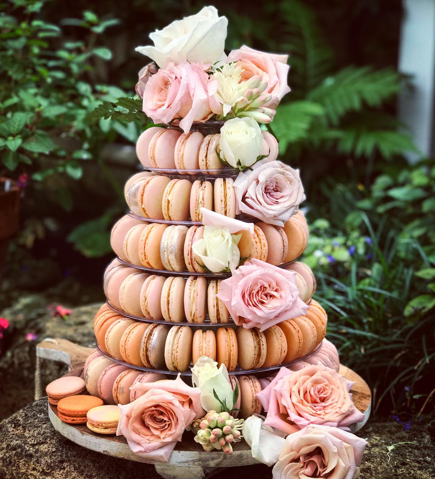 Wedding macaron tower