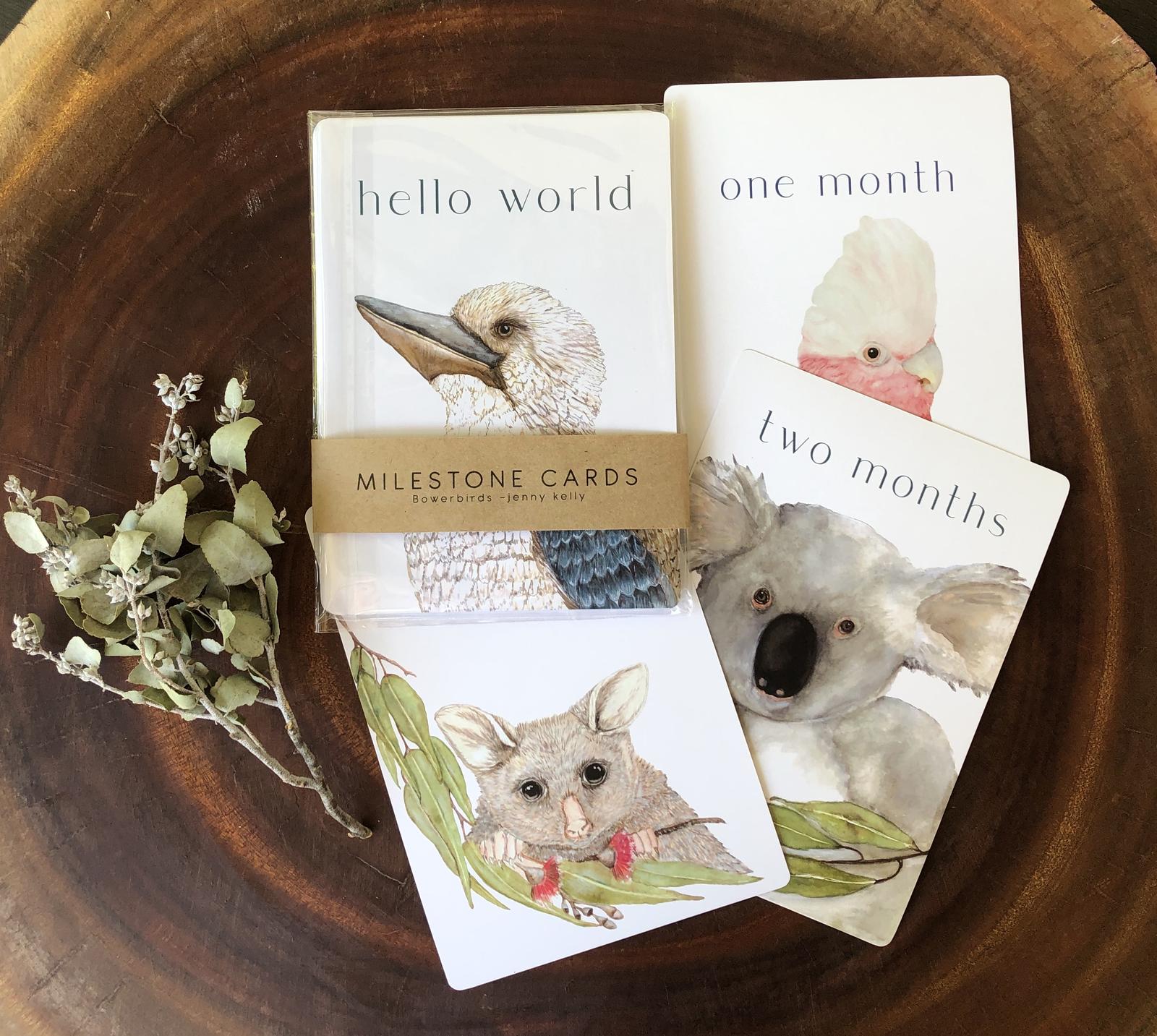 Milestone Cards by Bowerbirds