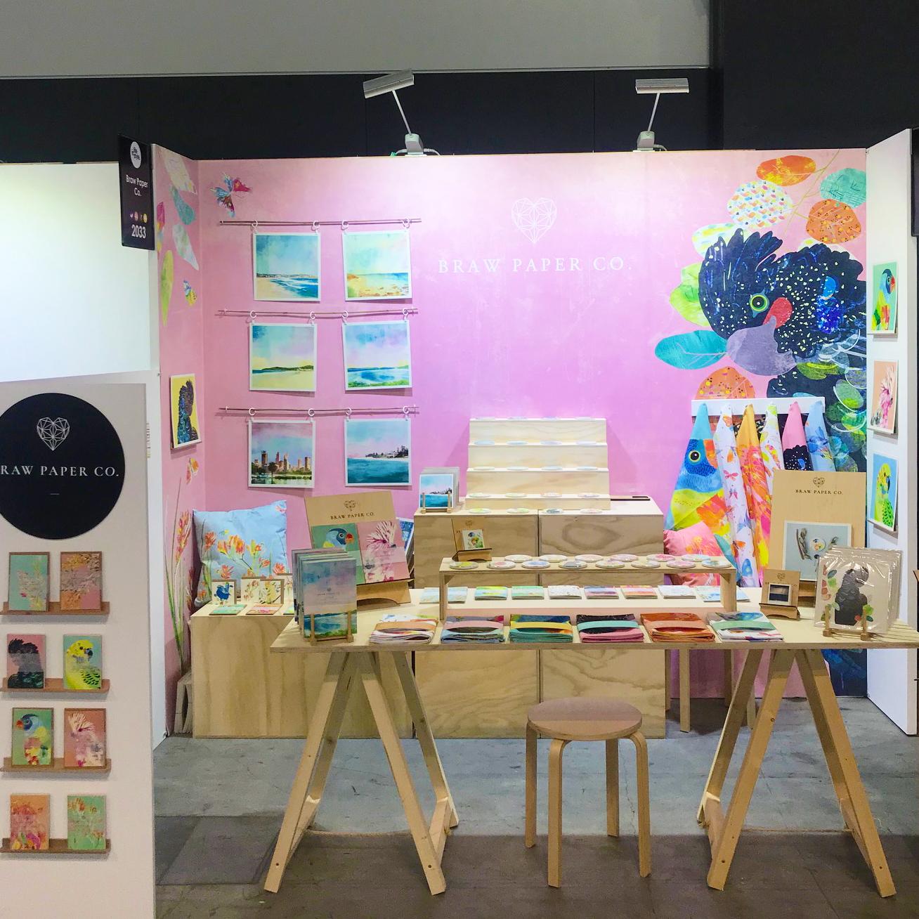 Braw Paper Co. stall set up